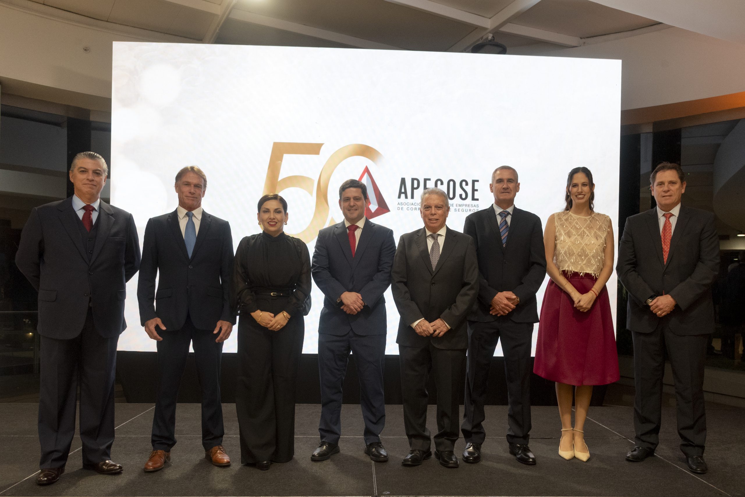 Directorio APECOSE durante el aniversario institucional